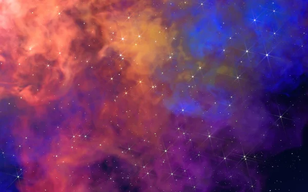Nebulosas Fumaça Colorida Renderização Desenho Digital Computador — Fotografia de Stock