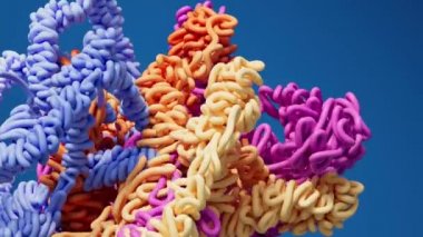 Soyut dağınık çizgiler, 3d oluşturma.