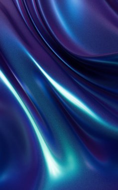 Pürüzsüz yüzeyi olan giysiler, 3 boyutlu çizimler. Bilgisayar dijital çizimi.