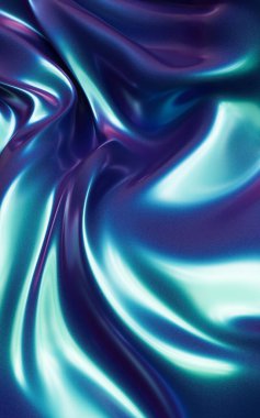 Pürüzsüz yüzeyi olan giysiler, 3 boyutlu çizimler. Bilgisayar dijital çizimi.