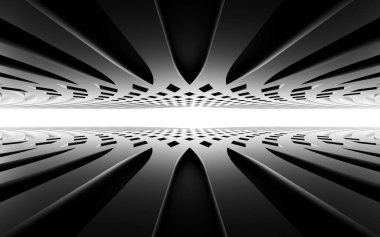 Black Metal 'in arka planı, 3D görüntüleme. Bilgisayar dijital çizimi.