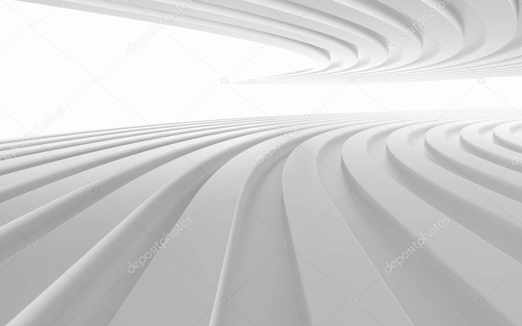 White metal track background, 3d rendering. Computer digital drawing.