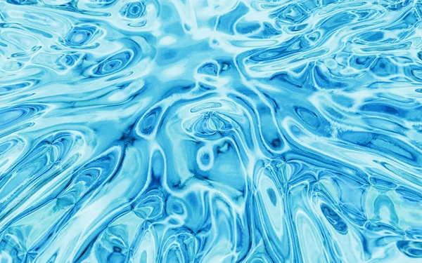 Abstract Flowing Liquid Rendering Computer Digital Drawing — Stockfoto