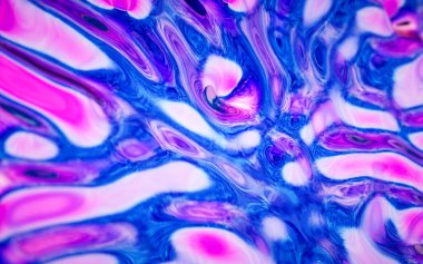 Soyut akış sıvısı, 3 boyutlu görüntüleme. Bilgisayar dijital çizimi.