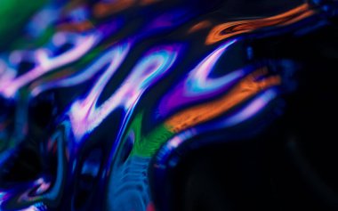 Soyut akış sıvısı, 3 boyutlu görüntüleme. Bilgisayar dijital çizimi.