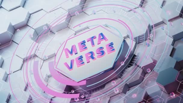 Das Konzept Von Metaverse Rendering — Stockvideo