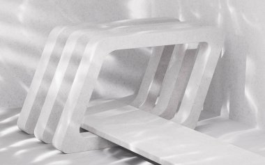 Soyut eşkenar dörtgen şekil yapısı, üç boyutlu görüntüleme. Bilgisayar dijital çizimi.