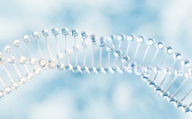 Biyoloji moleküllerinin yapısı, 3D görüntüleme. Bilgisayar dijital çizimi.