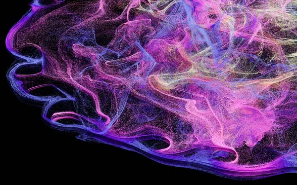 Ροή Σωματιδίων Κυματοειδή Μοτίβα Φόντου Απόδοση Ψηφιακό Σχέδιο Υπολογιστή — Φωτογραφία Αρχείου