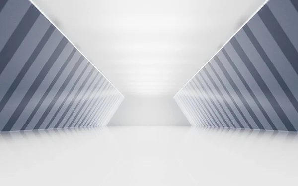 空の白いトンネル 3Dレンダリング コンピュータ デジタル ドローイング — ストック写真