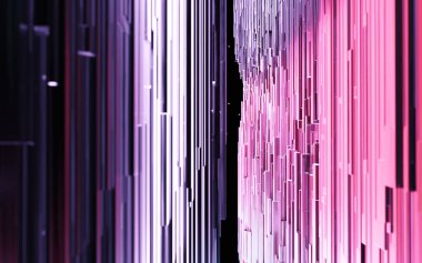 Küp ve geometri uzayı, 3 boyutlu görüntüleme. Bilgisayar dijital çizimi.