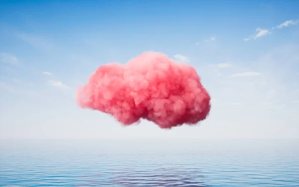 Bulut Yüzeyi Görüntüleme Bilgisayar Dijital Çizimi — Stok fotoğraf