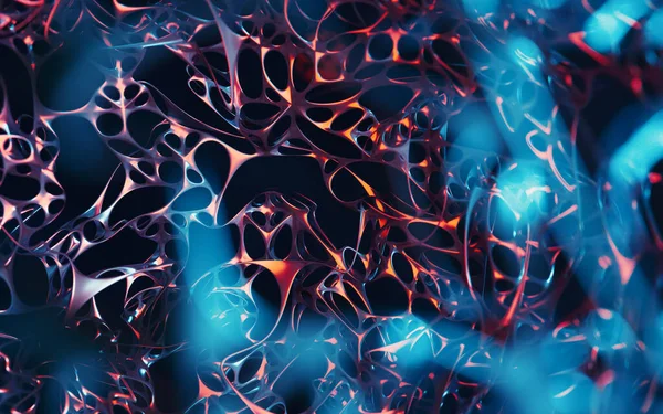 Nörolojik Sistemi Organik Arka Plan Görüntüleme Bilgisayar Dijital Çizimi — Stok fotoğraf