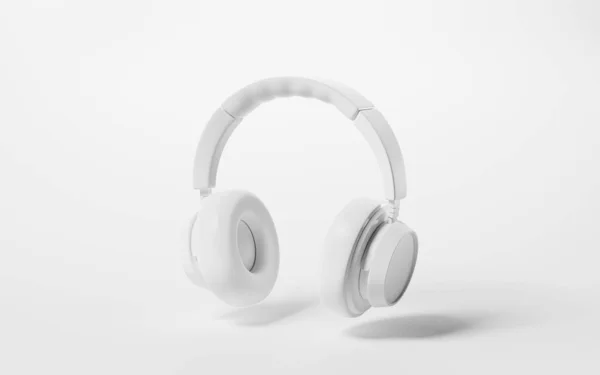 Headphones Gaming Headset Rendering Listening Audio Electronic Device Computer Digital — Stock Photo, Image