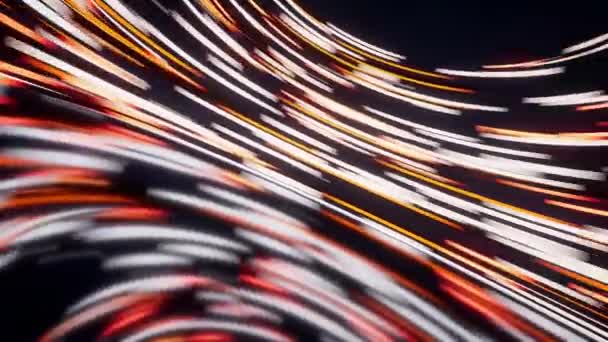 Glowing Illuminated Lines Motion Blur Rendering — Video Stock