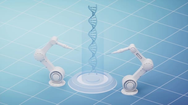 Mechanical Arm Biomedical Concept Rendering — 비디오