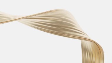 Abstract flowing curve lines, 3d rendering.