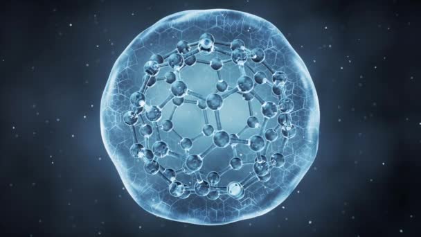 Organic Sphere Molecule Rendering — Stockvideo