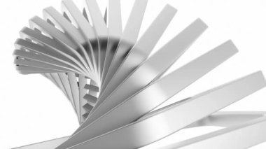 Altıgen şekilli metal çerçeve, 3D görüntüleme.