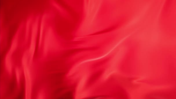 Fließend Rotes Tuch Hintergrund Rendering — Stockvideo