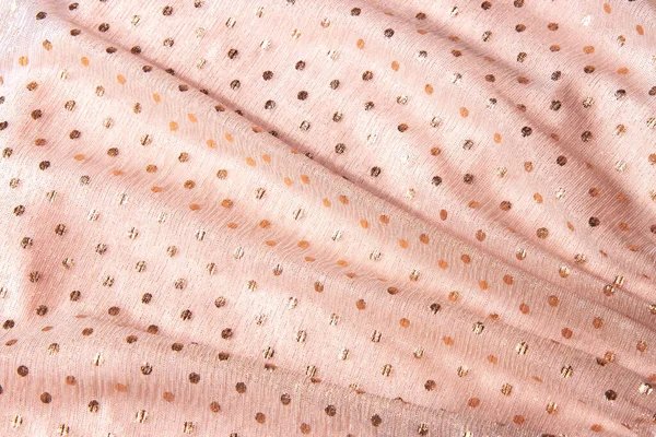 Tule rosa nua bonita com fundo de lantejoulas brilhantes. Fundo envolto de tecido em pó rosa, textura — Fotografia de Stock