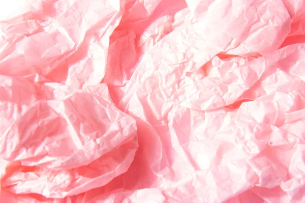 Fundo Rosa Brilhante Abstrato Papel Artesanal Multicolorido Espremido — Fotografia de Stock