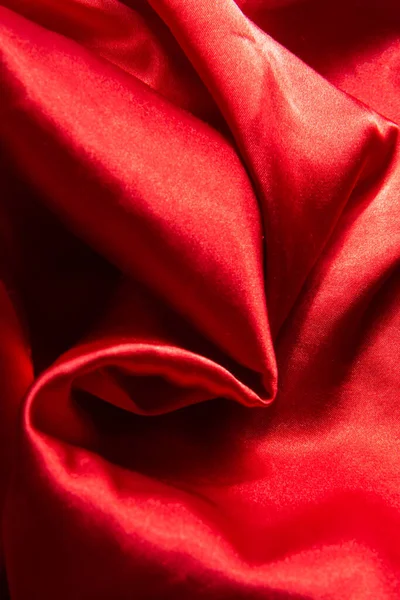 Fundo Seda Vermelho Bonito Fundo Envolto Tecido Textura Conceito Dia — Fotografia de Stock