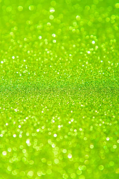 Abstrakte Grüne Szenekulisse Funkelnder Hintergrund Aus Lichtern Festlich Verschwommener Hintergrund — Stockfoto