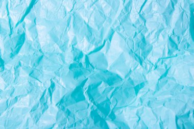 Soyut parlak mavi arkaplan. Sıkıştırılmış çok renkli el işi kağıdı