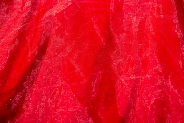 Gyönyörű Vörös Tüll Fényes Gyöngyök Háttér Rózsaszín Porszerű Szövet Textúra — Stock Fotó