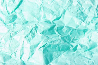 Soyut parlak mavi arkaplan. Sıkıştırılmış çok renkli el işi kağıdı