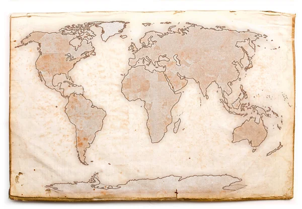 Antike Landkarte — Stockfoto