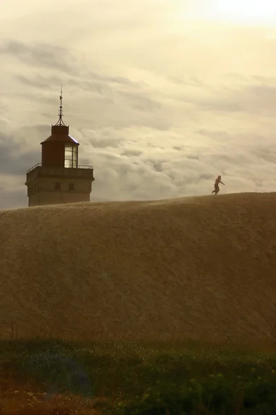 Lighthouse in denmark — Stock Photo, Image