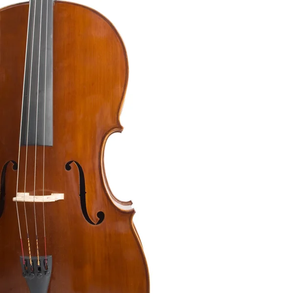 Violonchelo en blanco con copyspace —  Fotos de Stock