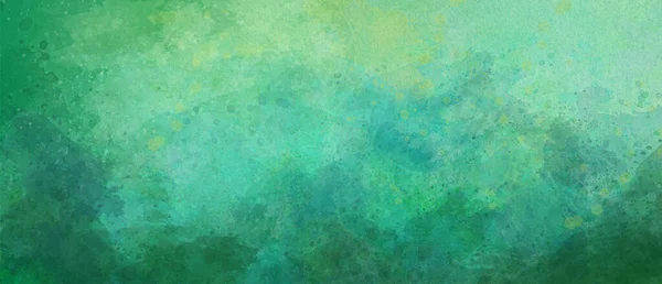 Teal Blu Andr Zielony Artystyczny Akwarela Tło — Zdjęcie stockowe