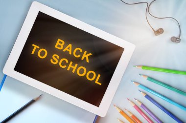 Back tot school concept and online learning idea