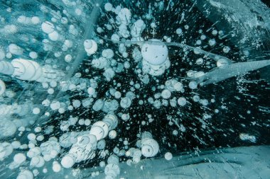 Güzel mavi buz dokusu.