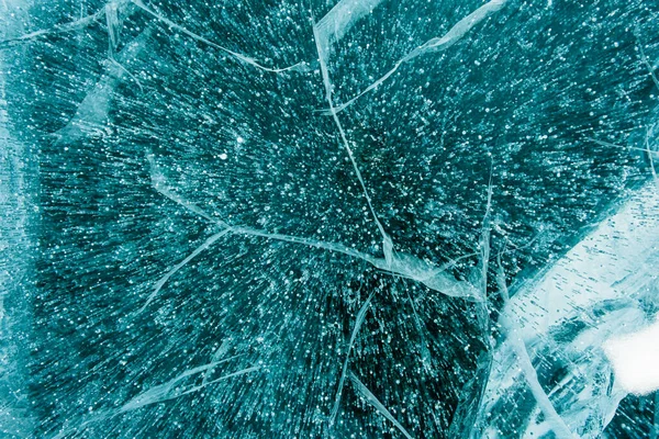 Texture of beautiful blue ice. — Stockfoto