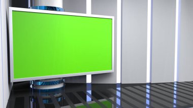 3D Sanal TV Stüdyo Haberleri, TV Wall3D Sanal Haber Stüdyosu Arkaplanı _ 3D Görüntüleme
