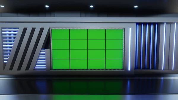 3D Sanal TV Stüdyo Haberleri, TV Wall3D Sanal Haber Stüdyosu Arkaplanı _ 3D Görüntüleme