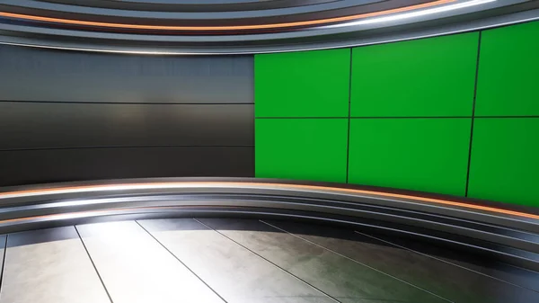 3D Sanal TV Stüdyo Haberleri, TV Wall3D Sanal Haber Stüdyosu Arkaplanı _ 3D Görüntüleme