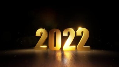 Altın 2022 Mutlu yıllar - Mutlu yıllar 2022 
