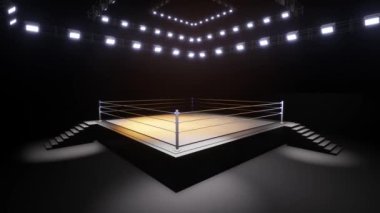 Spor güreşi ve boks. Spor 4K profesyonel arkaplan canlandırması
