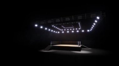 Spor güreşi ve boks. Spor 4K profesyonel arkaplan canlandırması
