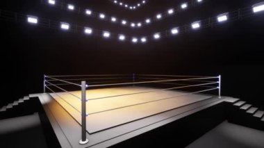 Spor güreşi ve boks. Spor 4K profesyonel arkaplan canlandırması