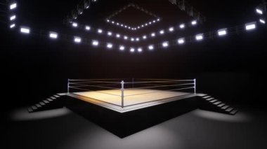 Spor güreşi ve boks. Spor 4K profesyonel arkaplan canlandırması