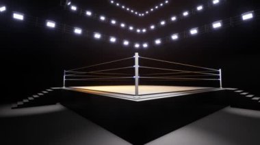 Spor güreşi ve boks. Spor 4K profesyonel arkaplan canlandırması