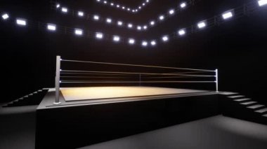 Spor güreşi ve boks. Spor 4K profesyonel arkaplan canlandırması