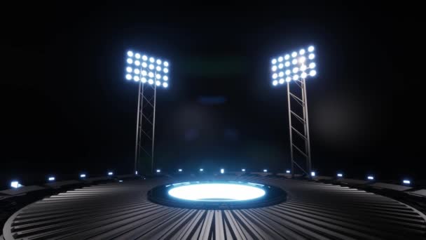 Fondo Deportivo Con Luces Brillantes — Vídeos de Stock