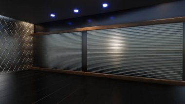 Haber Stüdyosu, TV programları için arkaplan .tv Wall3D Sanal Haber Stüdyosu Arkaplanı, 3D illüstrasyon